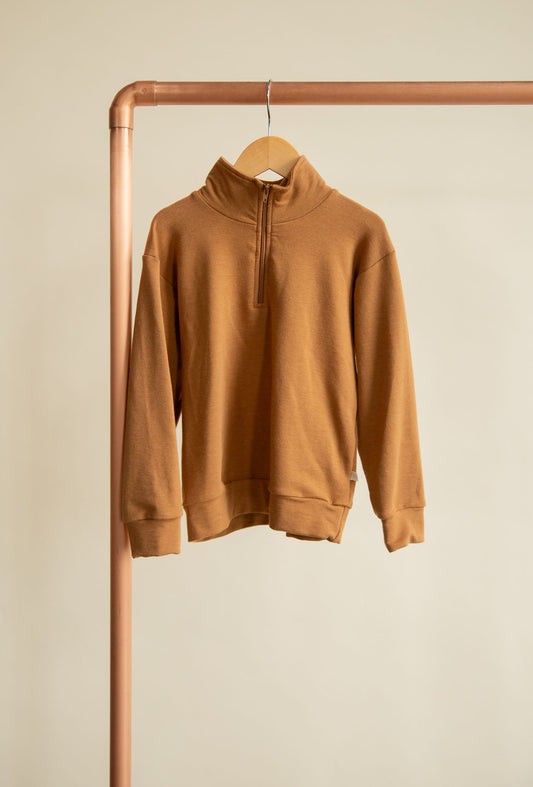 Jax and Lennon Terry 1/4 Zip || Topaz