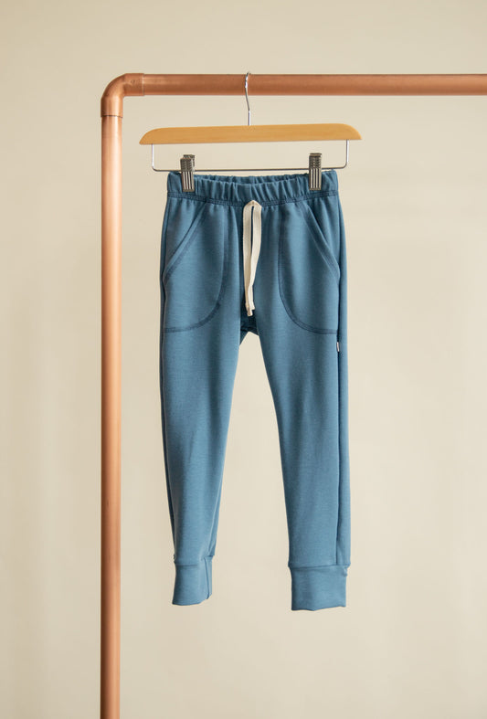 Jax and Lennon Terry Lounge Pants || Aquamarine