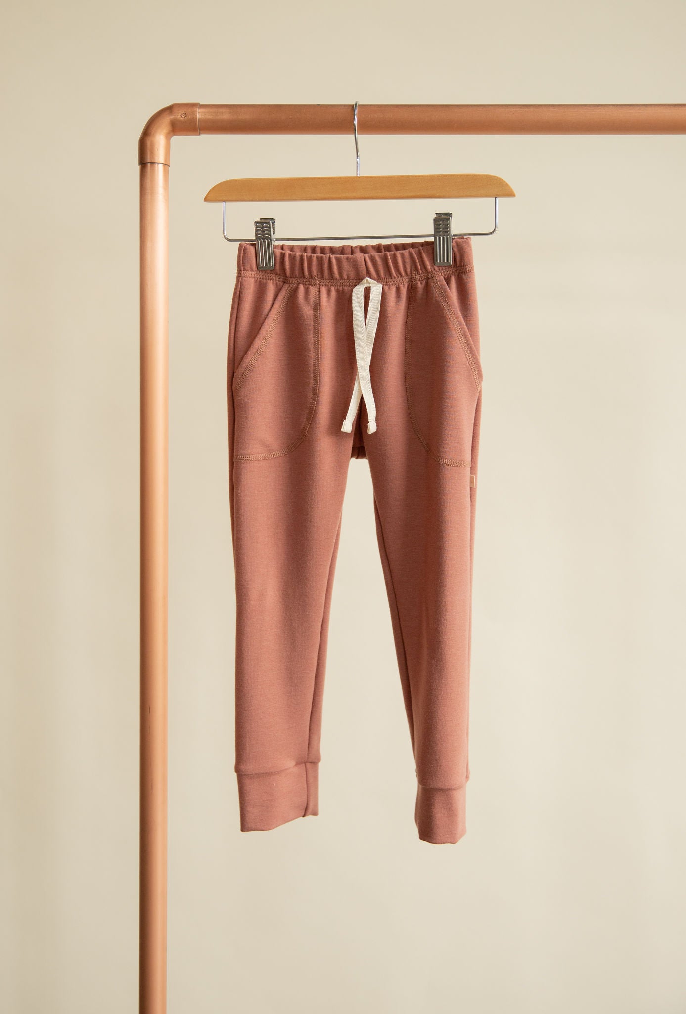 Jax and Lennon Terry Lounge Pants || Lunar Blush