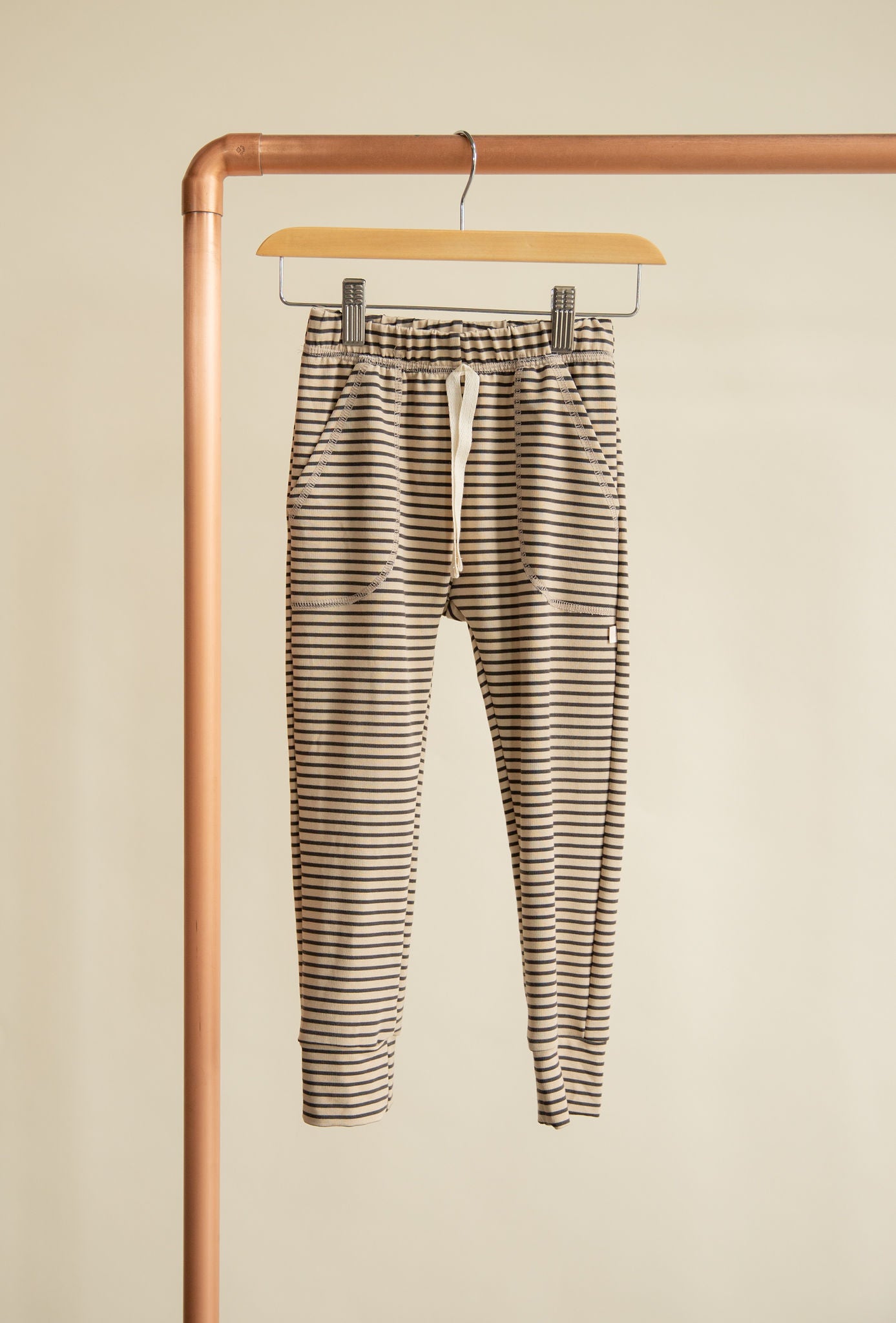 Jax and Lennon Terry Lounge Pants || Sandstripe