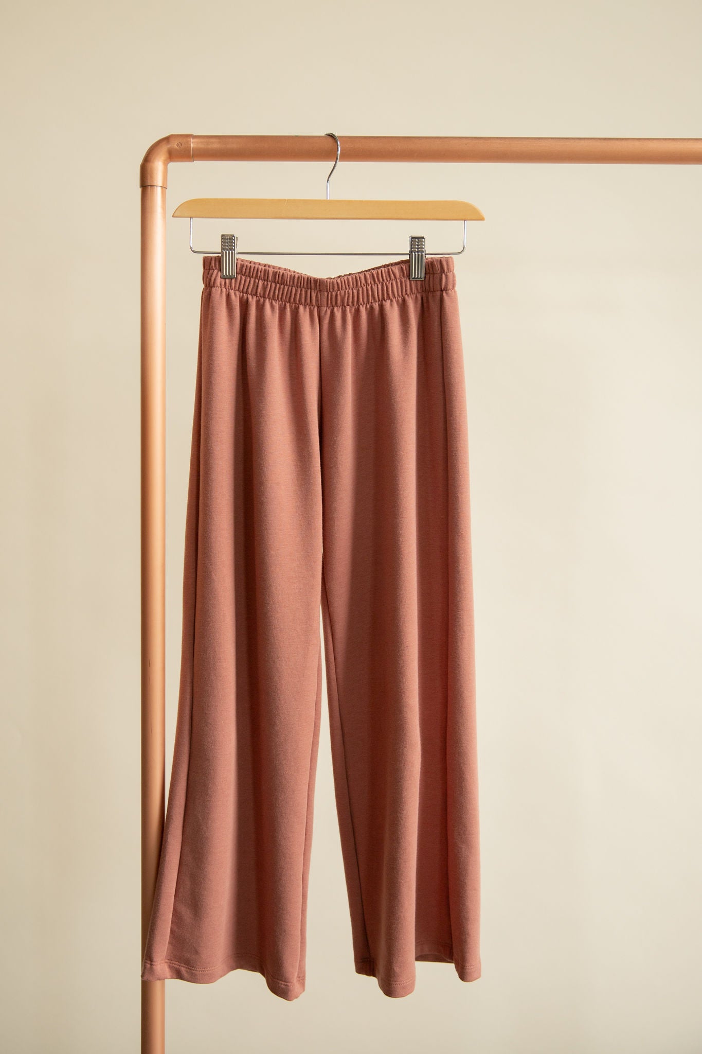 Jax and Lennon Youth Terry Wide Leg Sweatpant || Lunar Blush