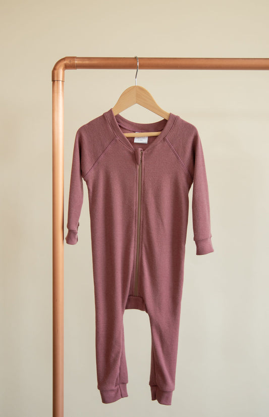 Jax and Lennon Ribbed Lounge Suit || Amethyst