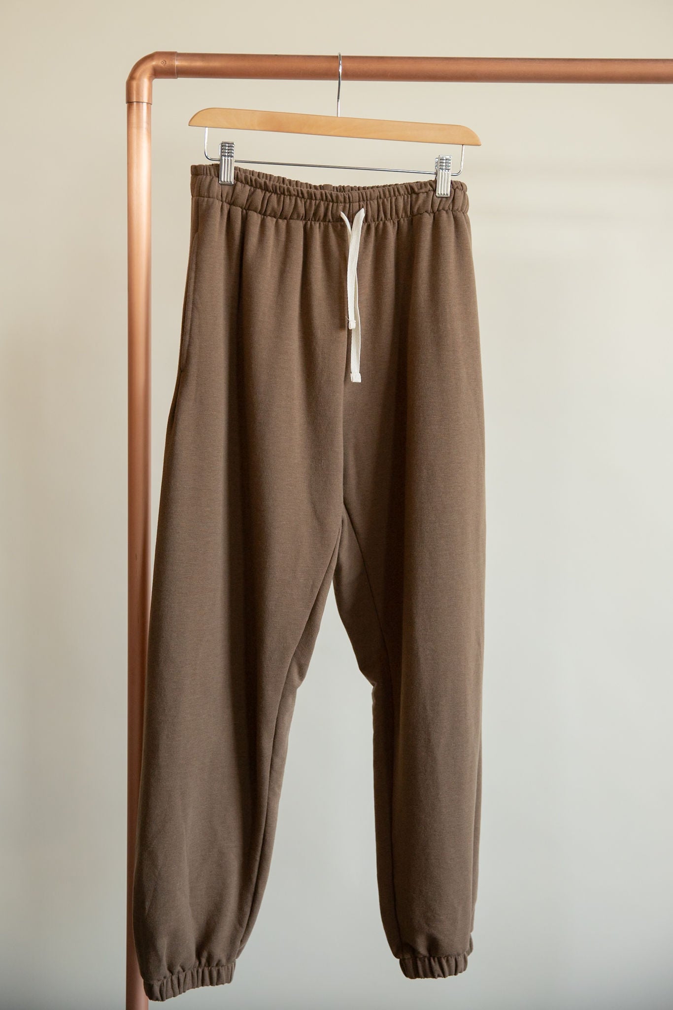 Jax and Lennon Adult Fleece Sweatpants || Smoky Quartz