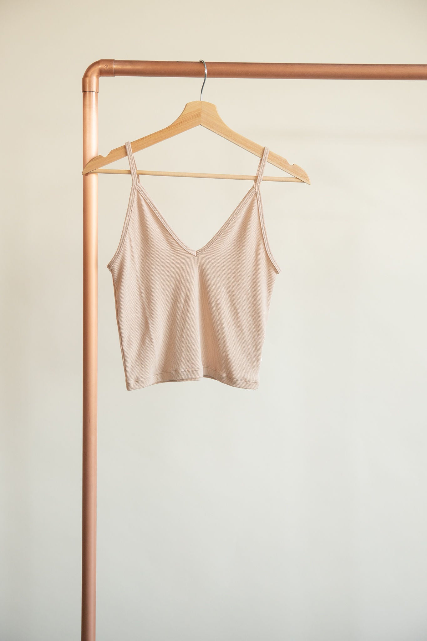 Jax and Lennon Ladies Ribbed V-Neck Tank || Opal