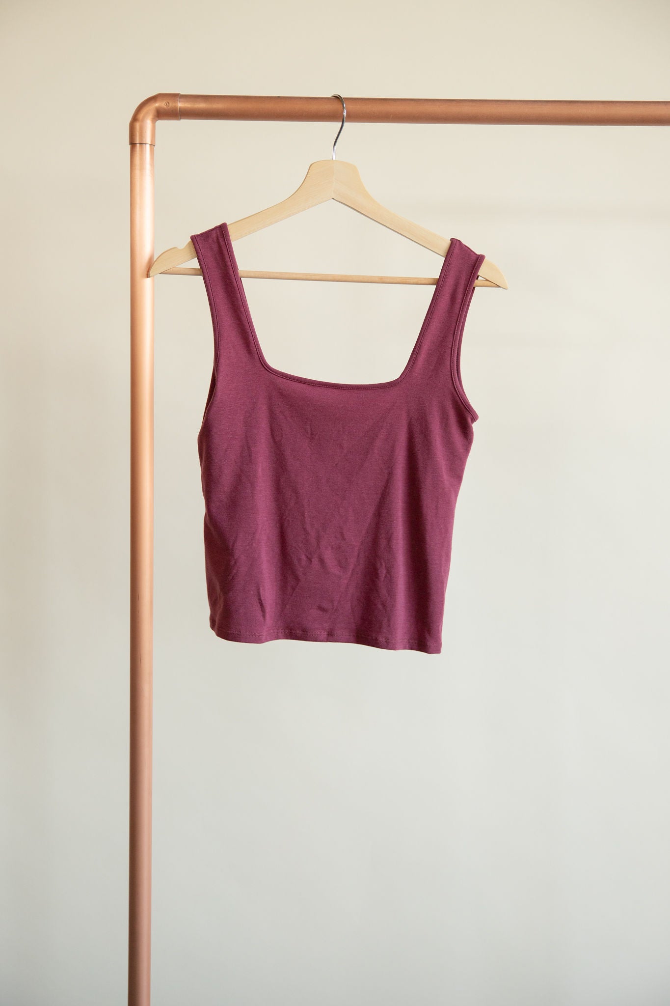 Jax and Lennon Ladies Square Neck Tank || Ruby