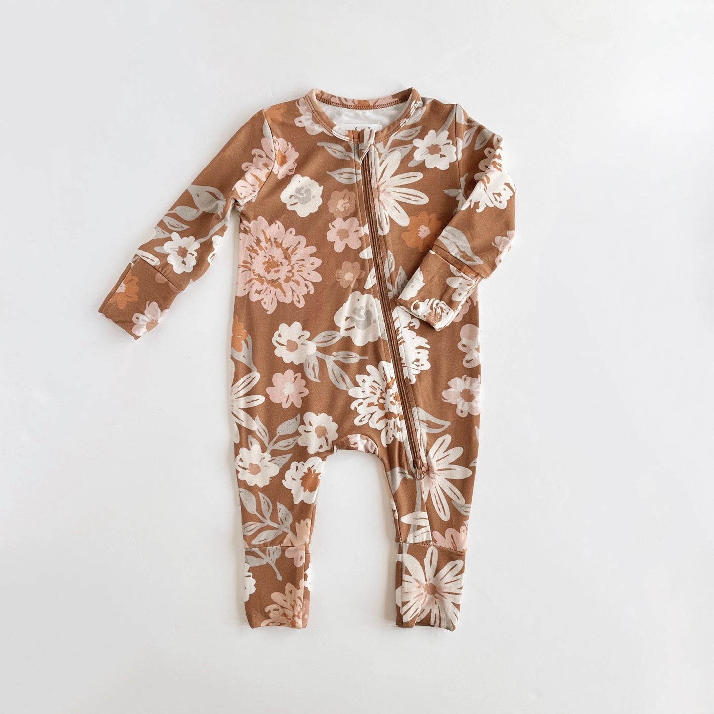 Little Luba Bamboo Sleeper || Rust Floral