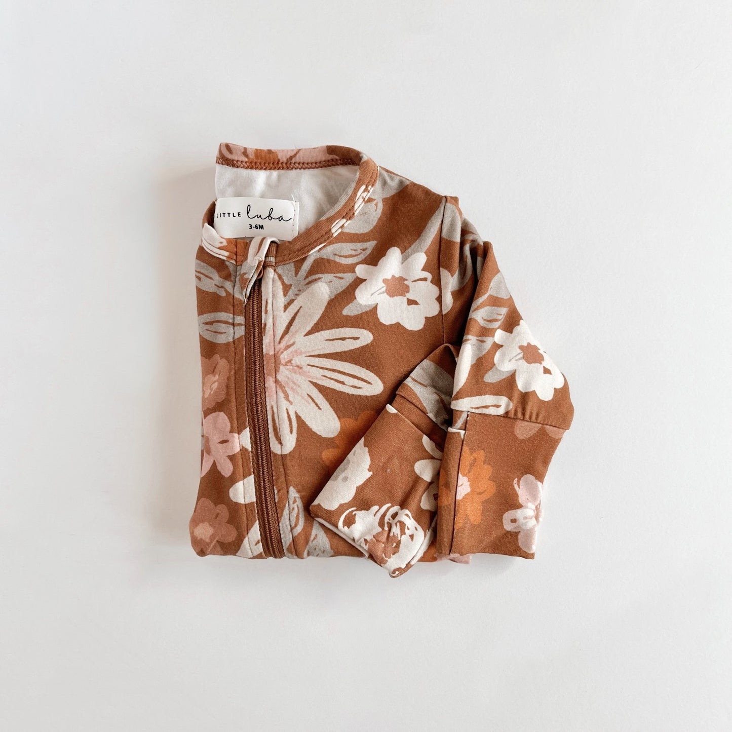 Little Luba Bamboo Sleeper || Rust Floral