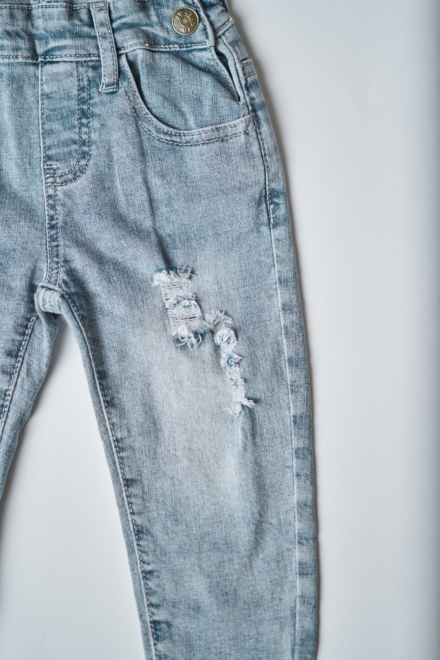 Little Bipsy Denim Overall || Light Wash