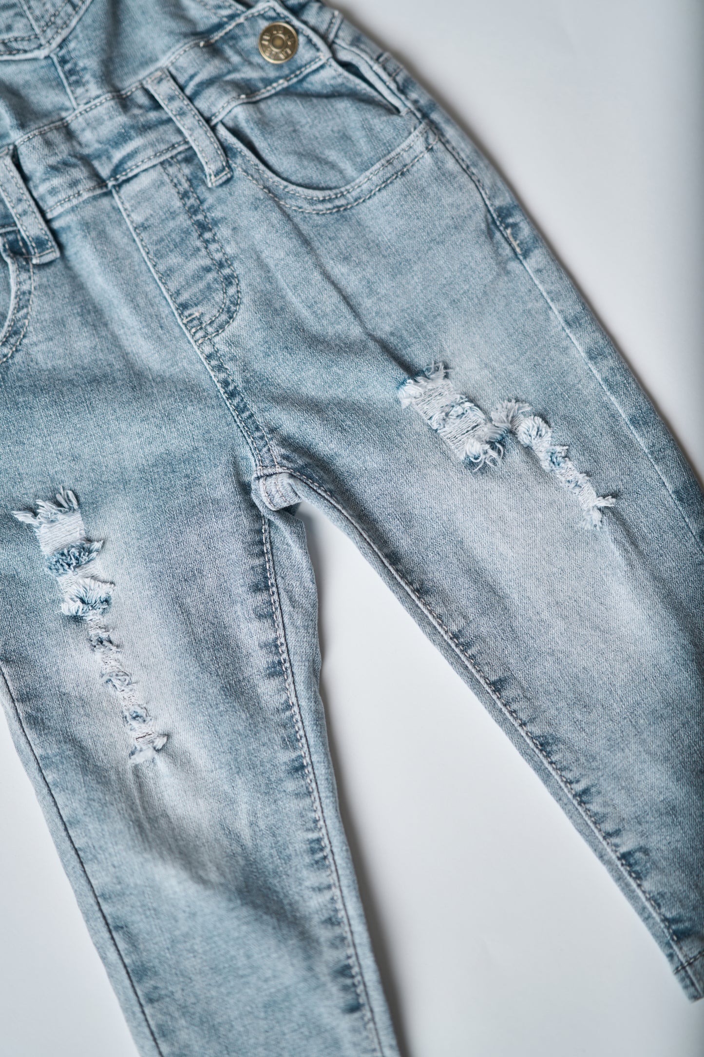 Little Bipsy Denim Overall || Light Wash