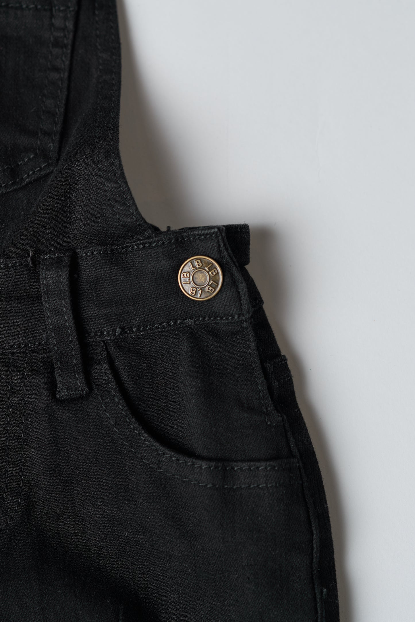 Little Bipsy Denim Overall || Black Wash