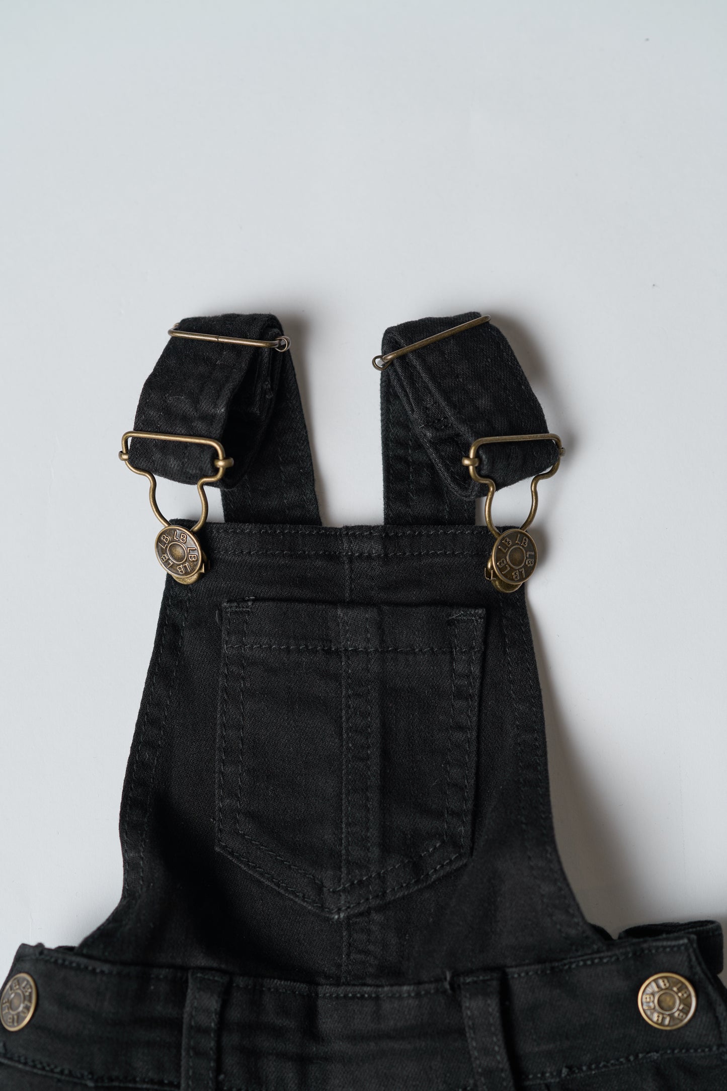 Little Bipsy Denim Overall || Black Wash