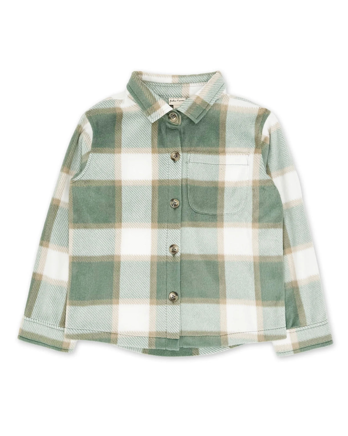 Feather 4 Arrow Alpine Cozy Shirt || Sage Fleece
