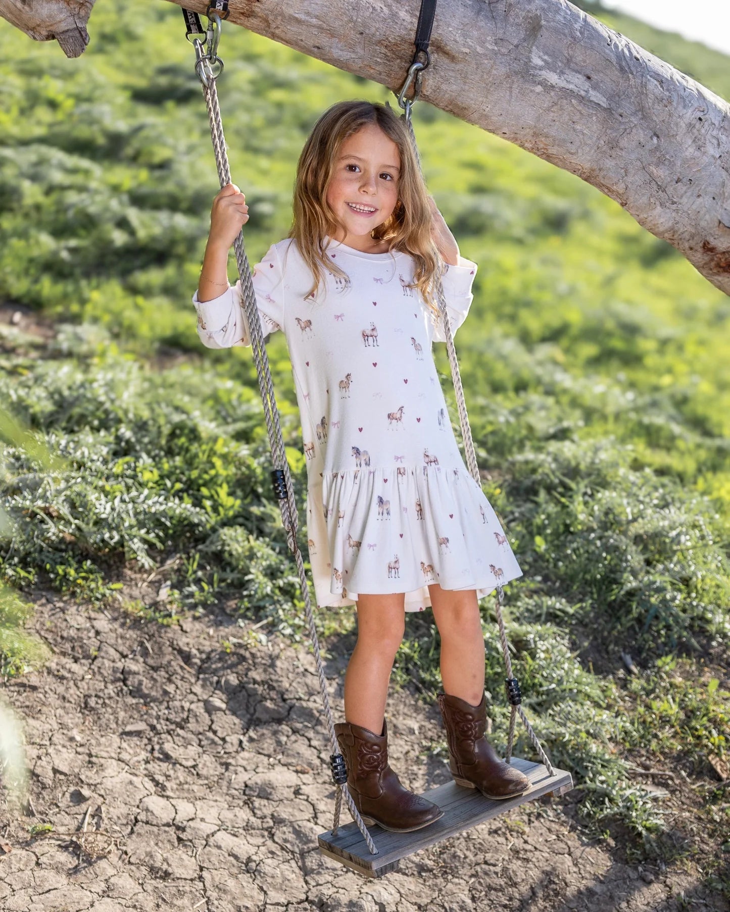 Feather 4 Arrow Horse Hacci Dress