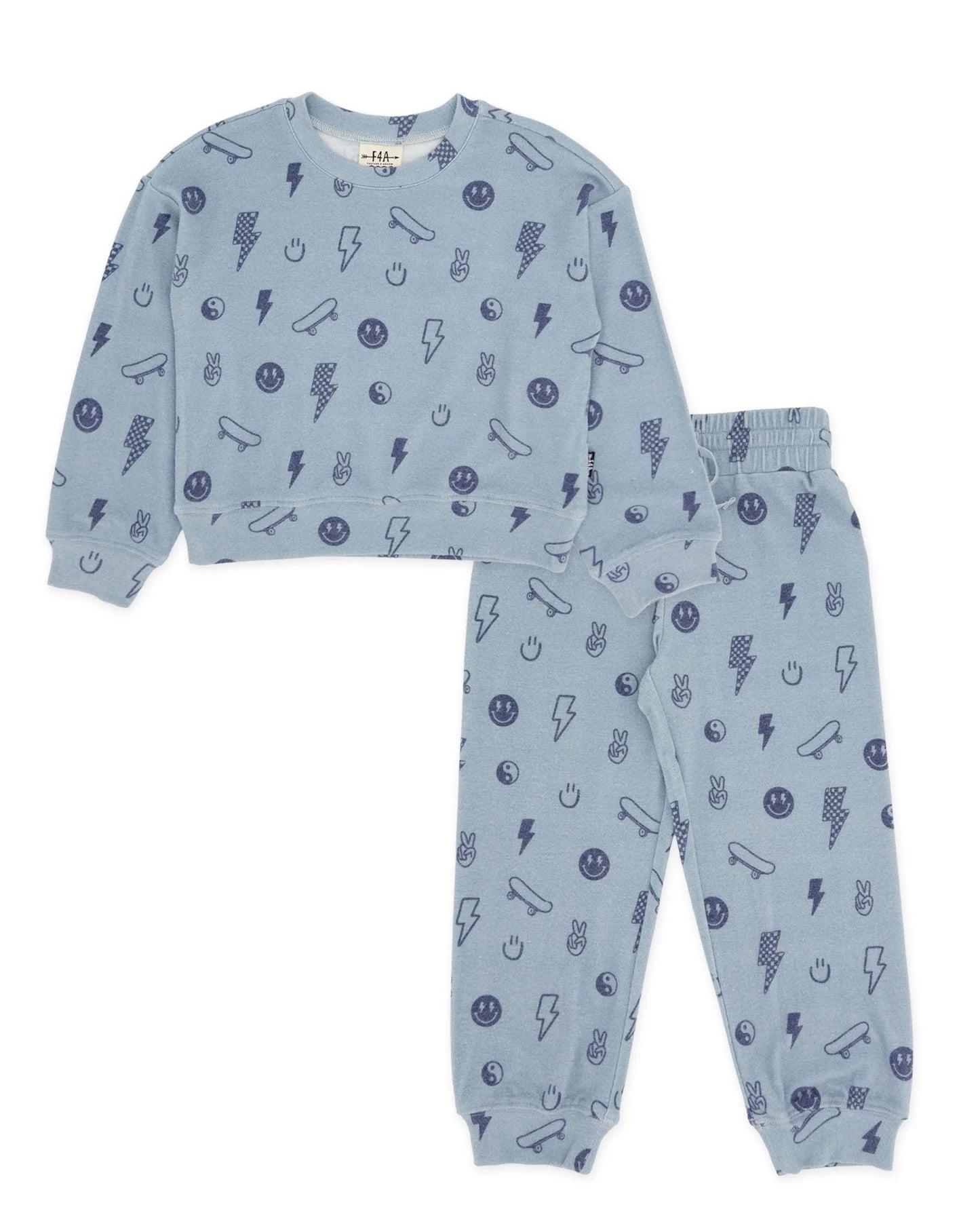 Feather 4 Arrow Boys Icon Set || Blue