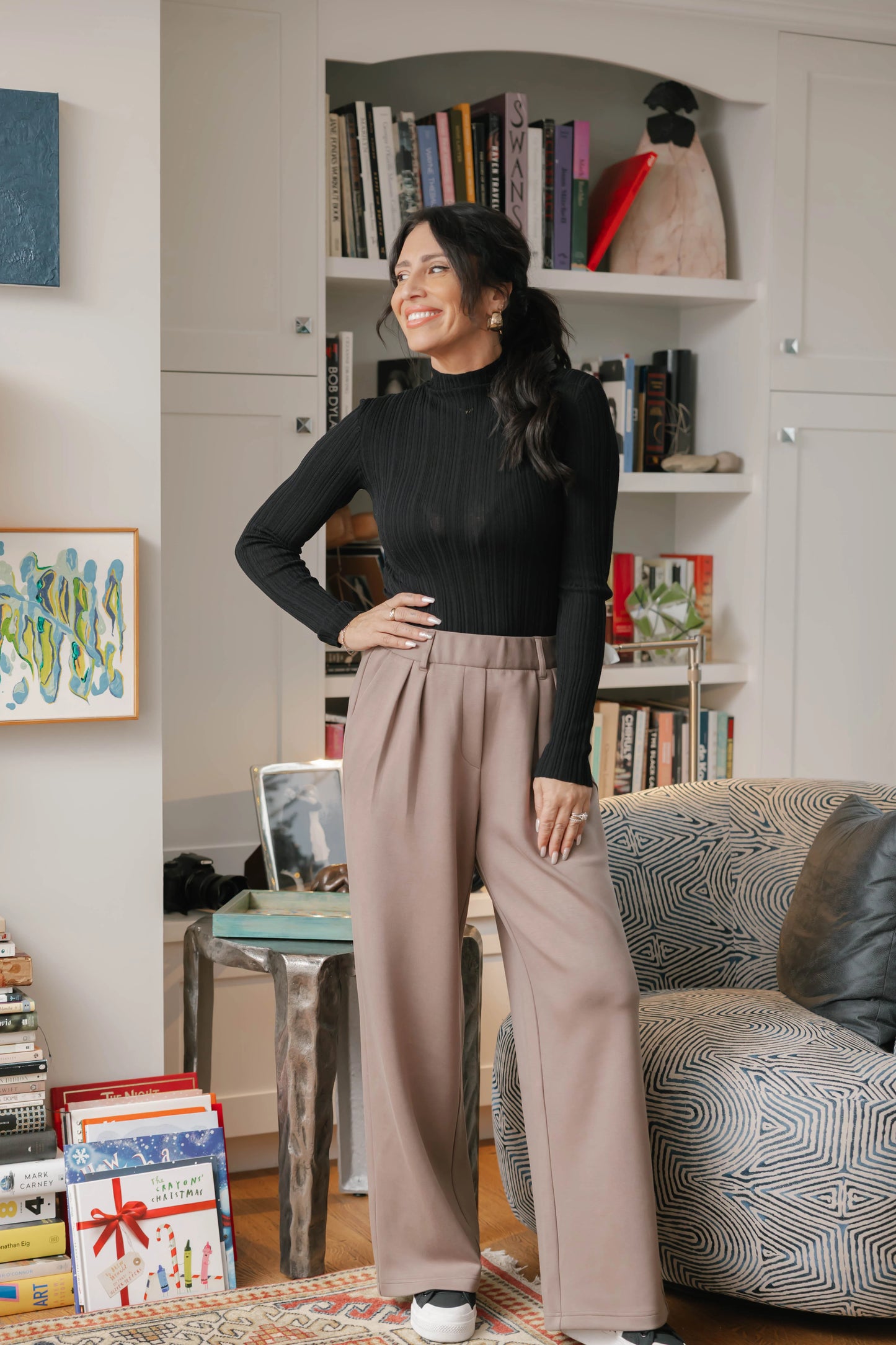 Smash + Tess Halle Microscuba Pants || Taupe