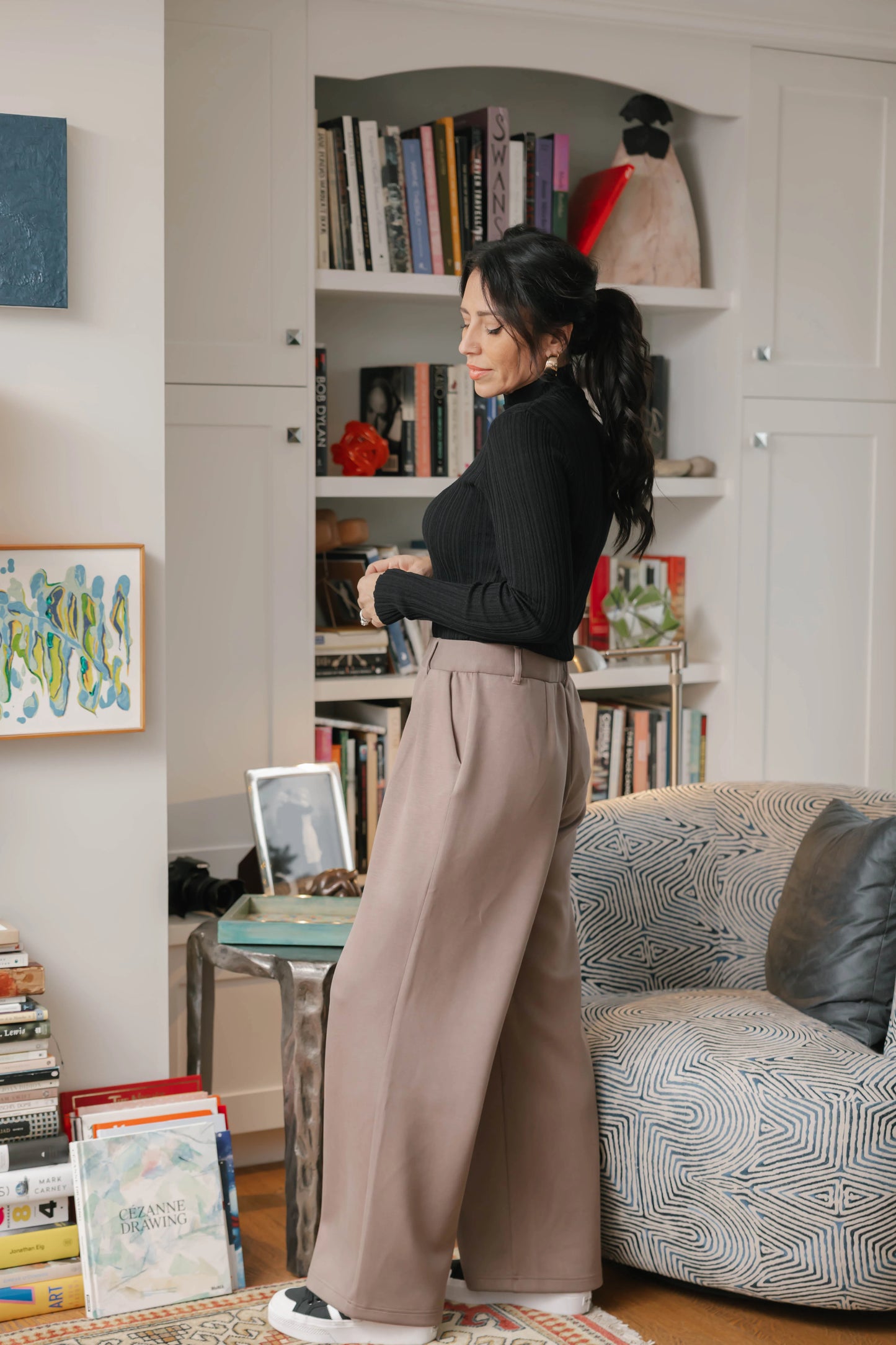 Smash + Tess Halle Microscuba Pants || Taupe