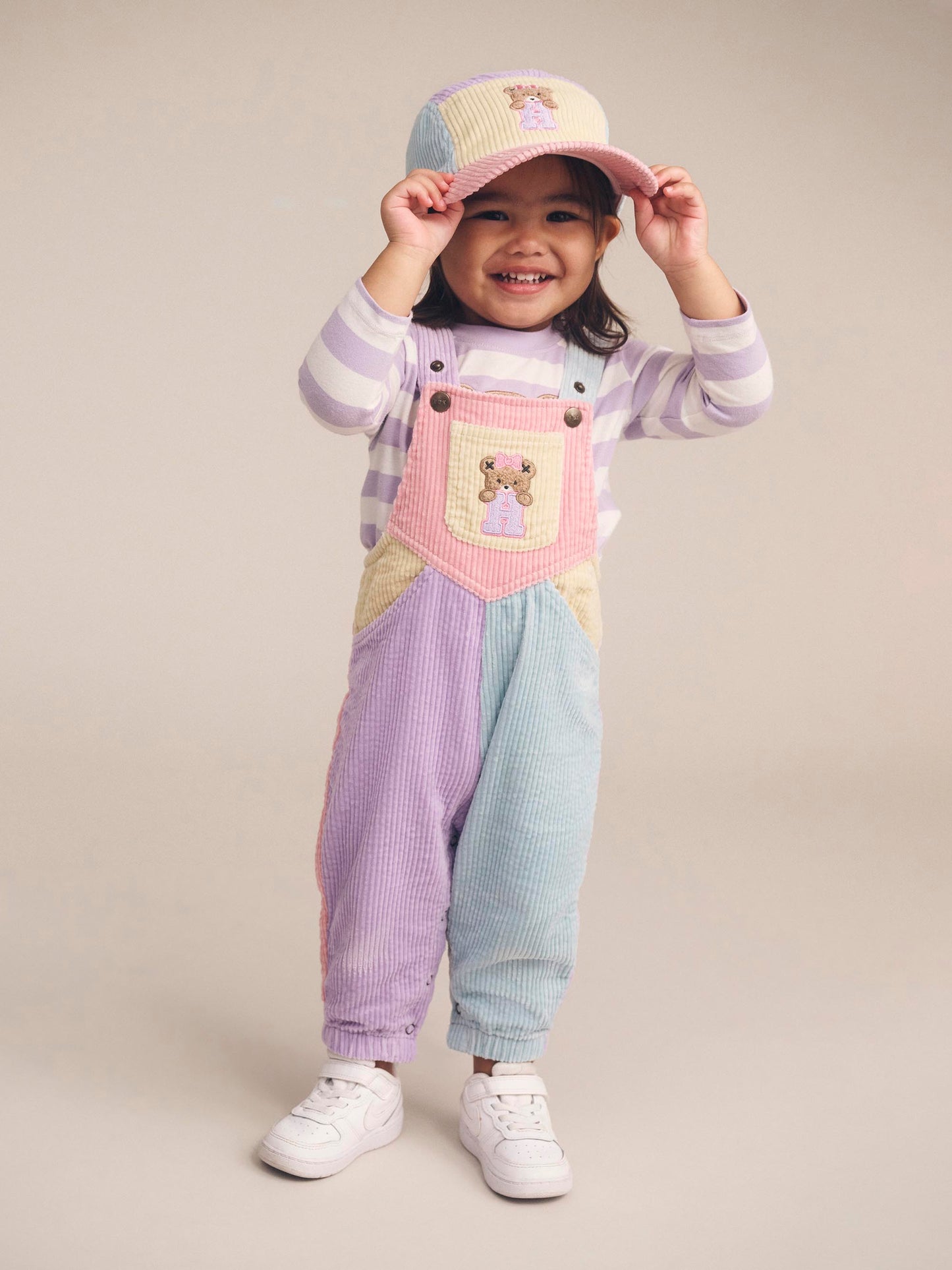 Hux Baby Blush Colour Block Overall