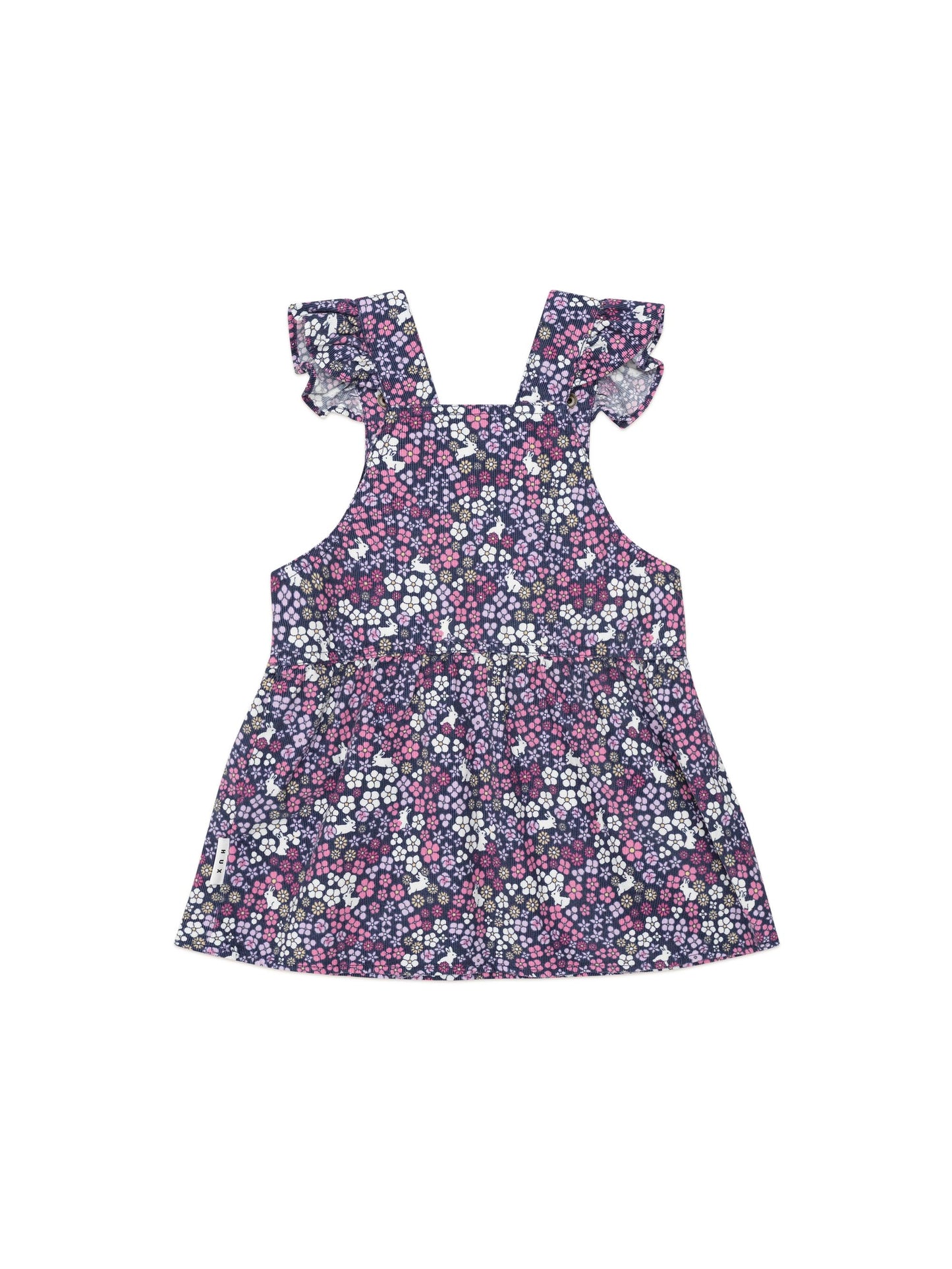 Hux Baby Midnight Flower Garden Overall Dress