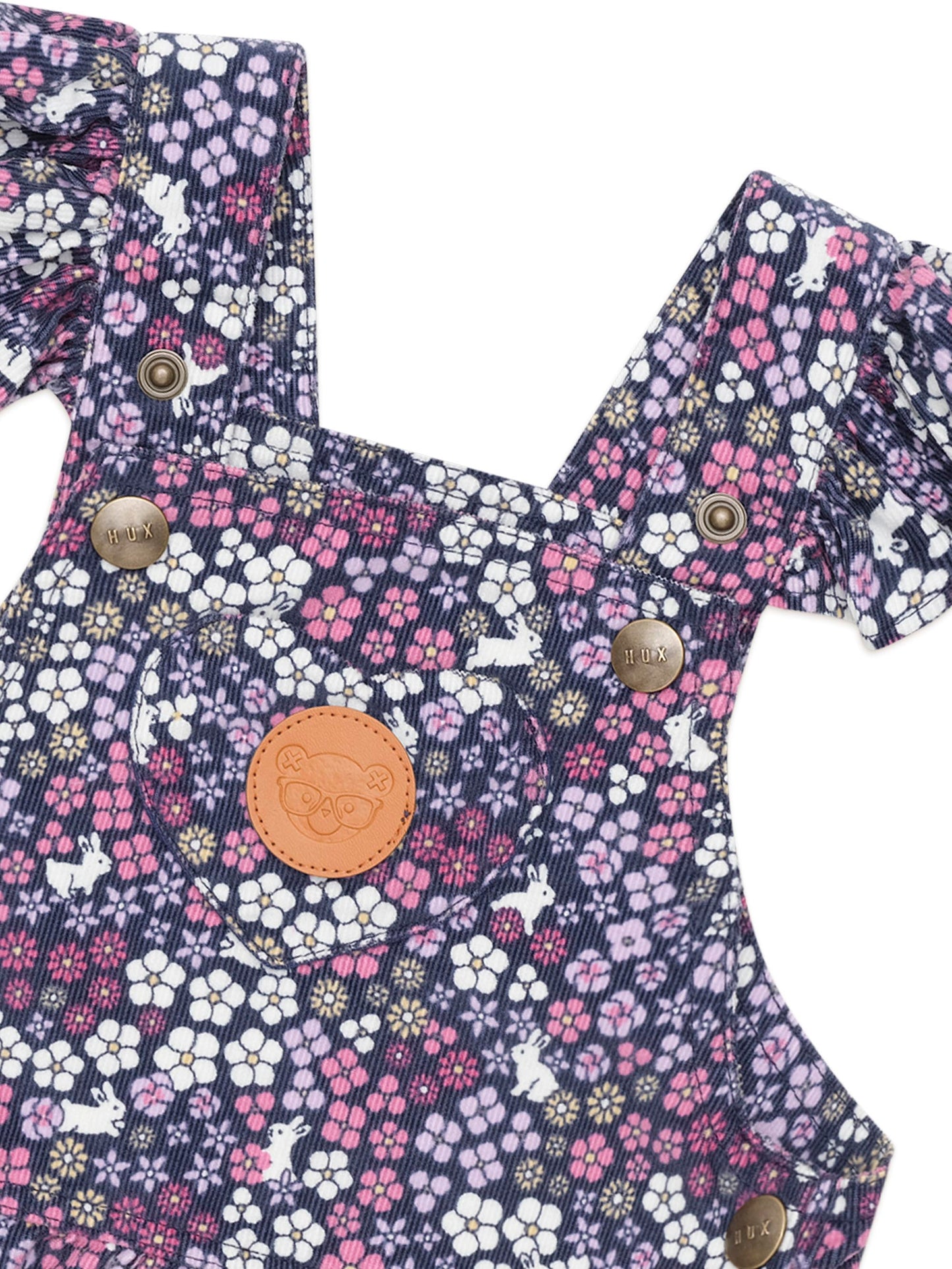 Hux Baby Midnight Flower Garden Overall Dress