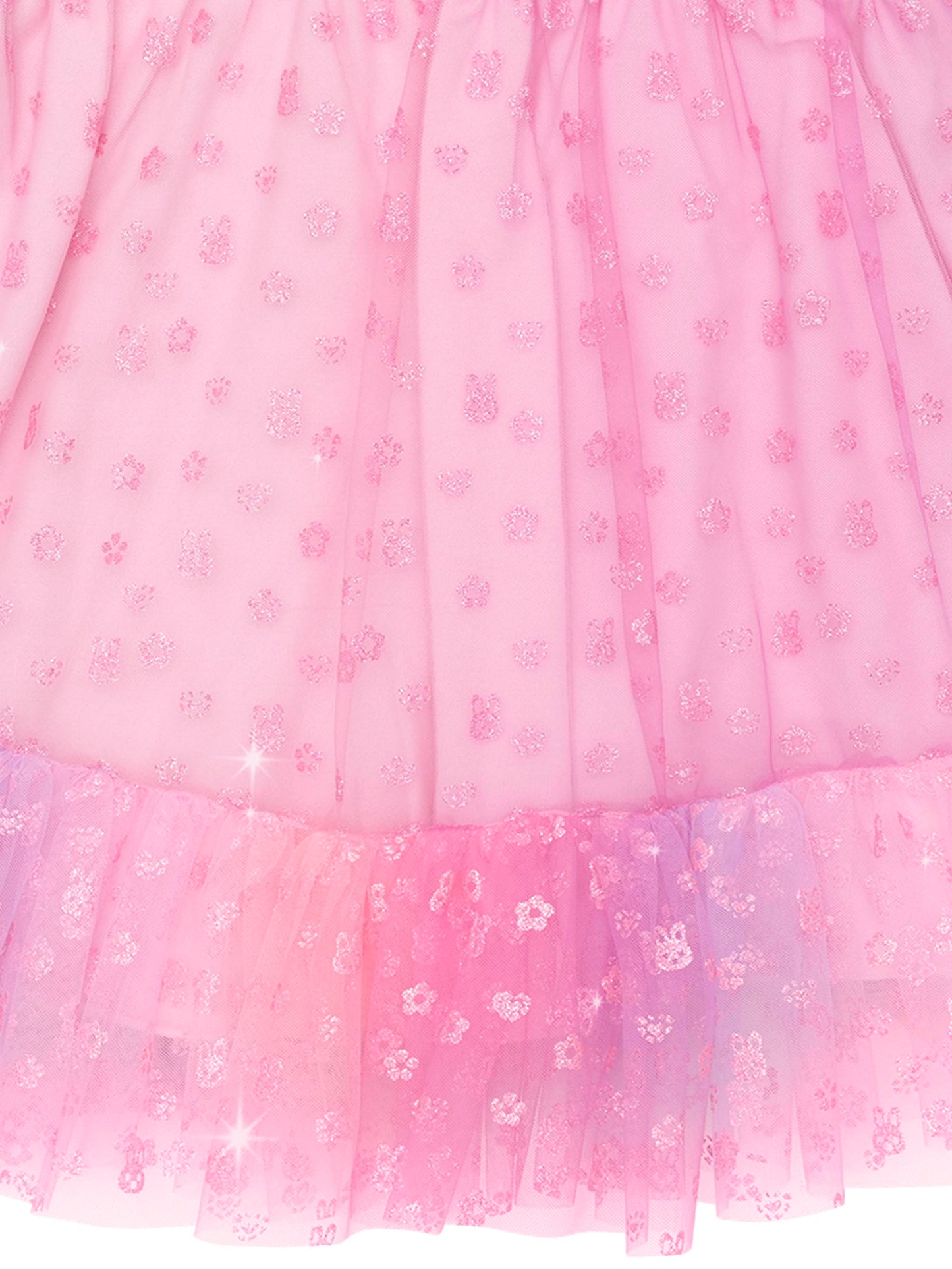 Hux Baby Bunny Gem Puff Sleeve Party Dress