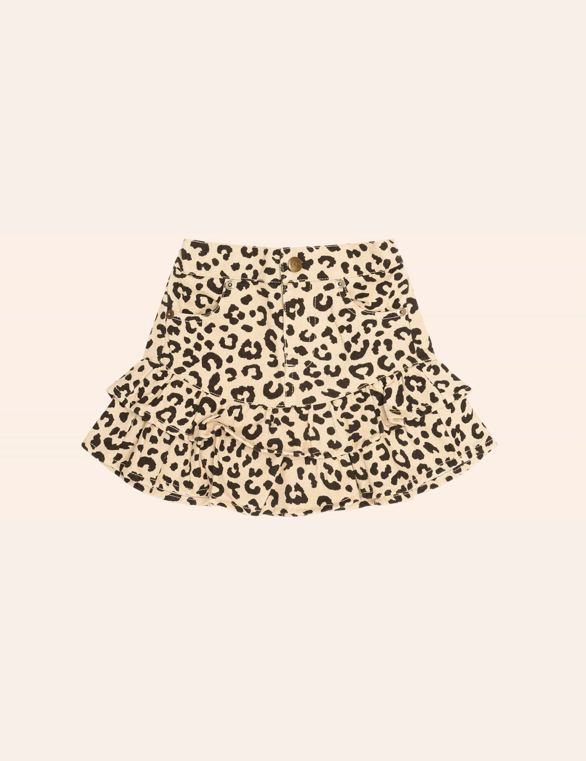 Hux Leopard Frill Skirt