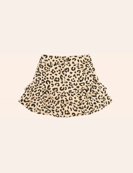 Hux Leopard Frill Skirt