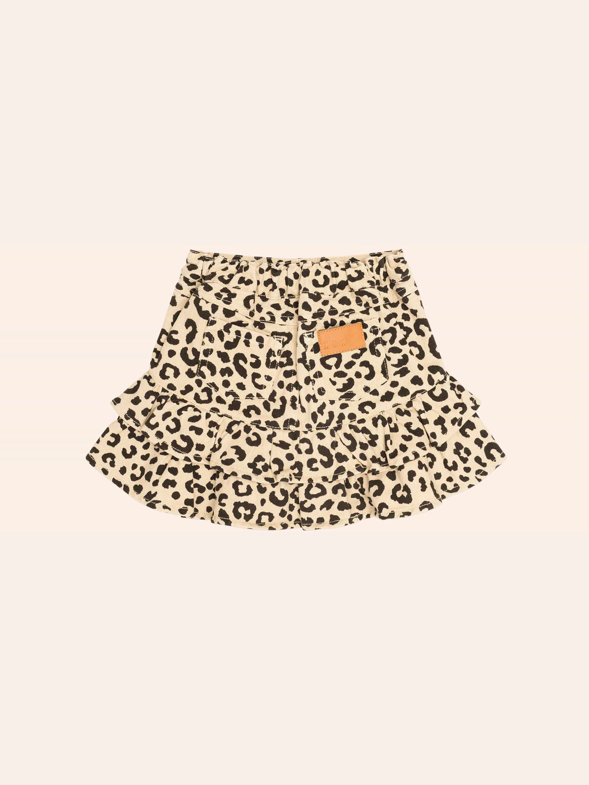 Hux Leopard Frill Skirt