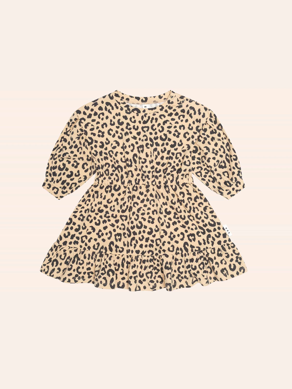 Hux Leopard Dolman Sleeve Swing Dress