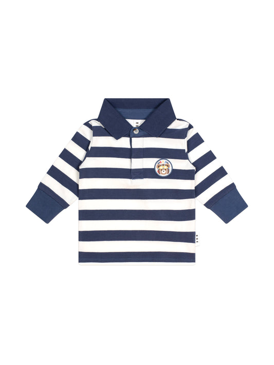 Hux Baby Stripe Polo Longsleeve Top