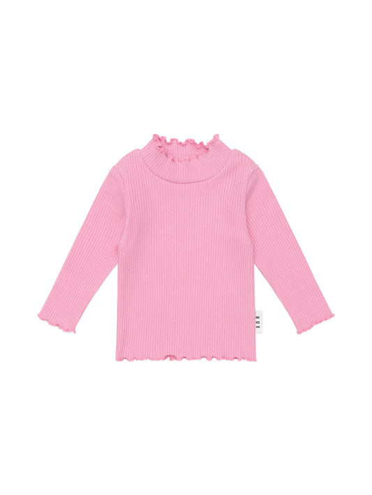 Hux Baby Peony Ribbed Skivvy