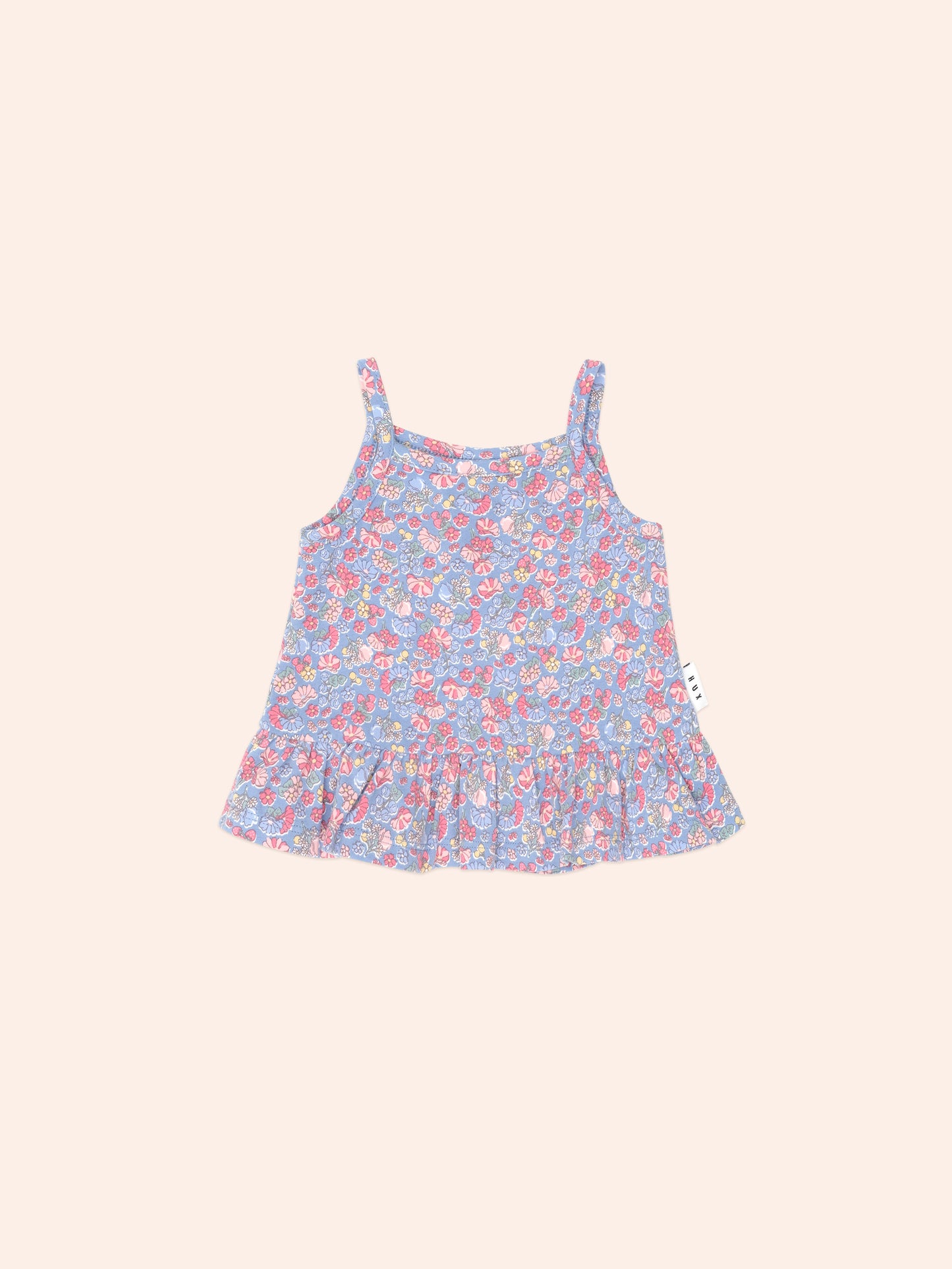 HUX Vintage Floral Peplum Top