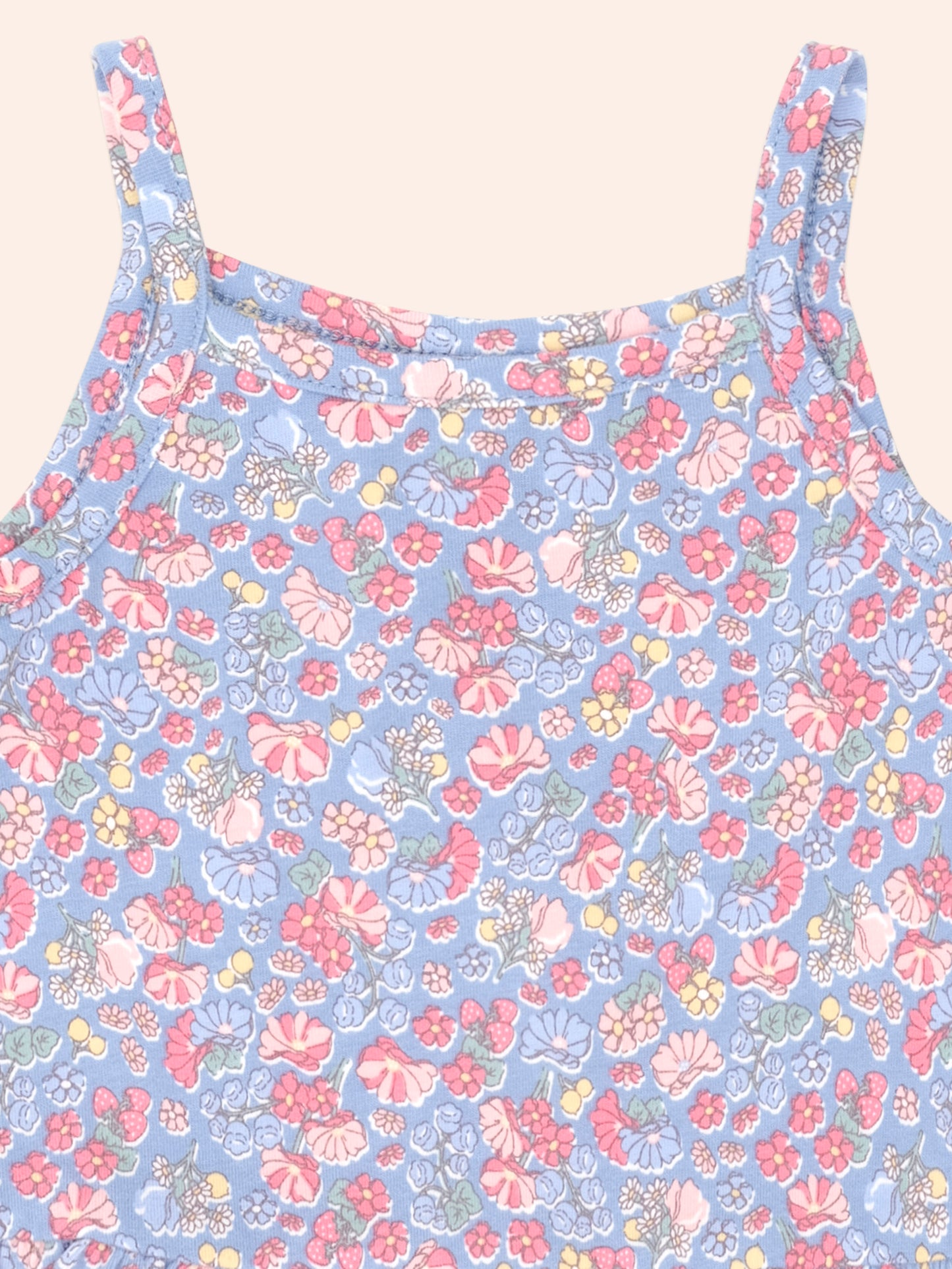 HUX Vintage Floral Peplum Top