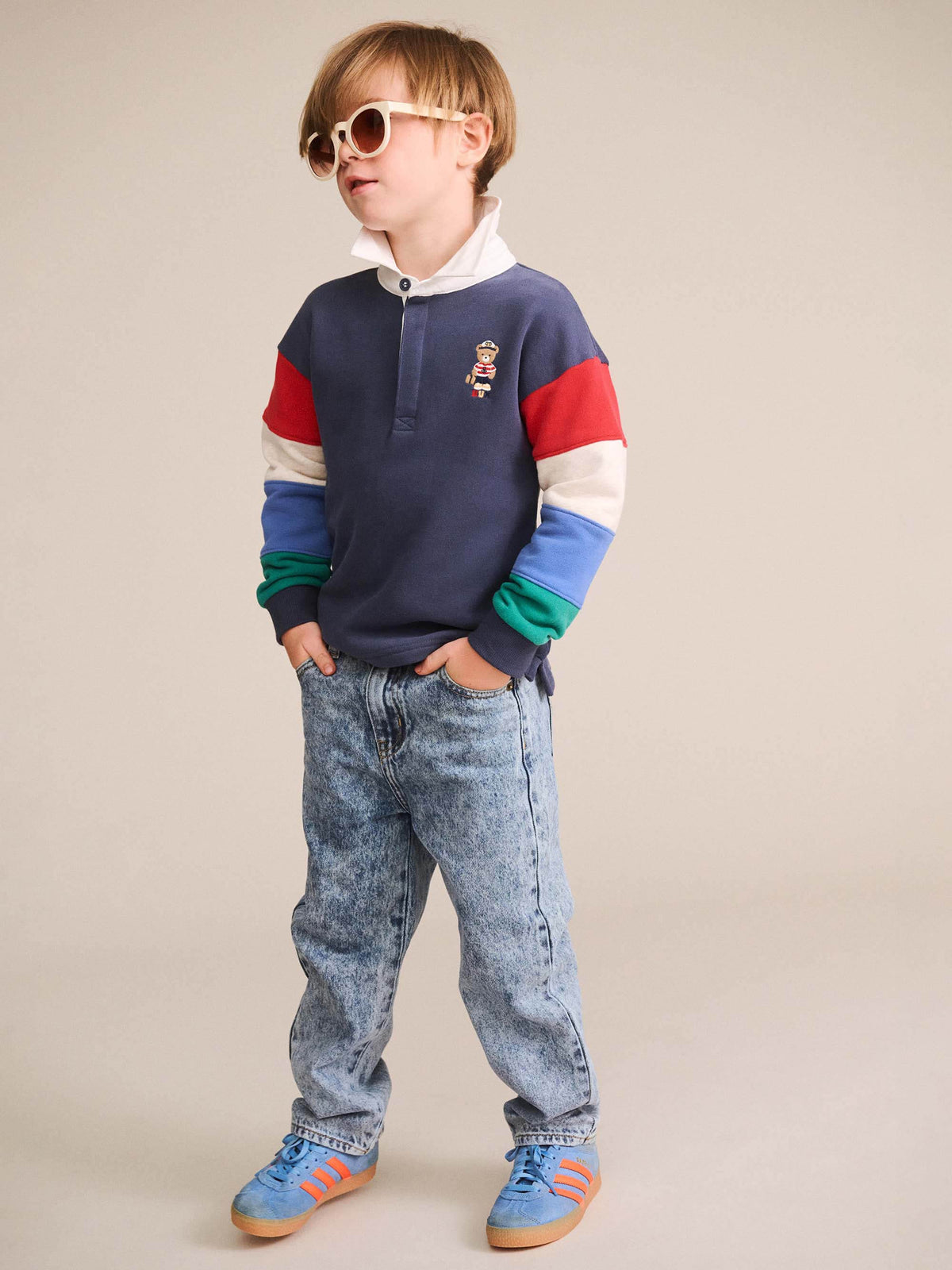 Hux Nautical Spliced Fleece Polo