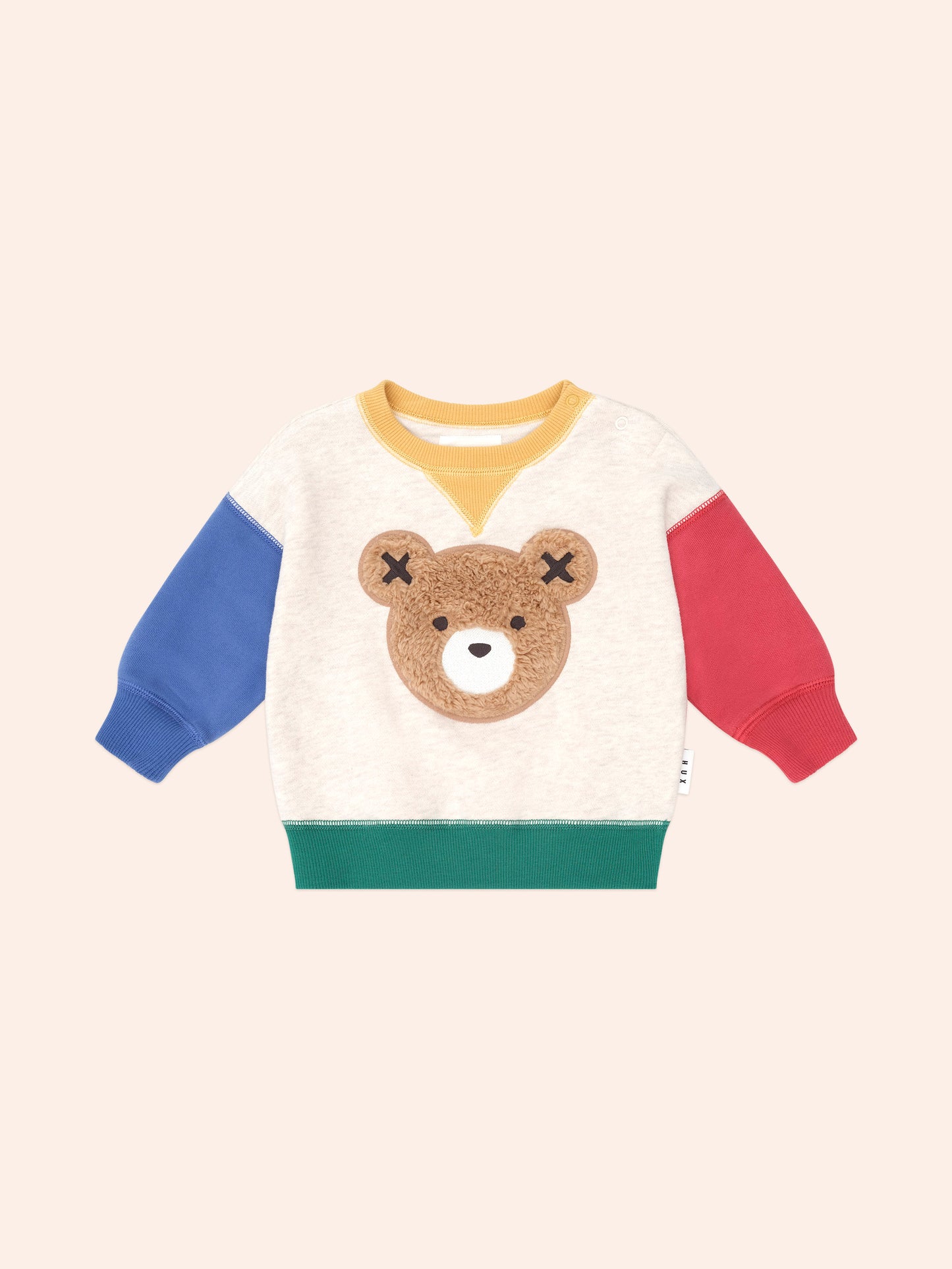HUX Furry Huxbear Color Block Sweatshirt