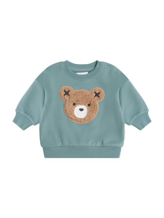 Hux Baby Furry Green Sweatshirt