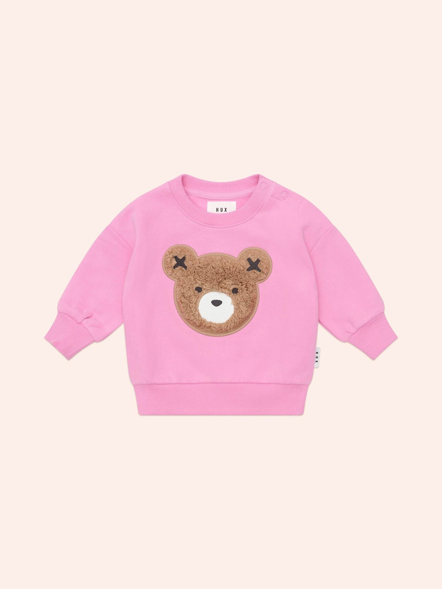 Hux Baby Fuschia Furry Huxbear Sweatshirt