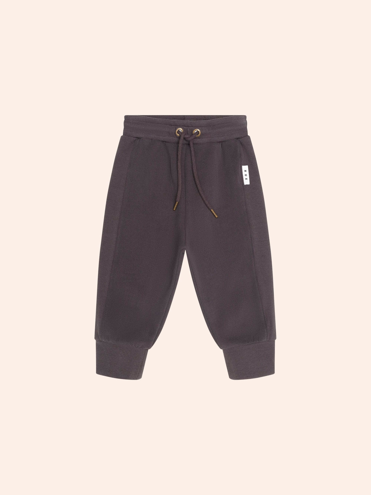 Hux Soft Black Moto Trackpants