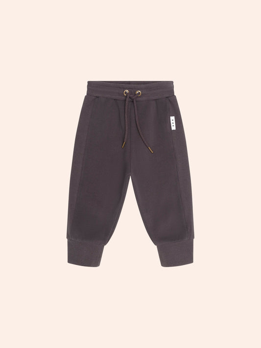 Hux Soft Black Moto Trackpants