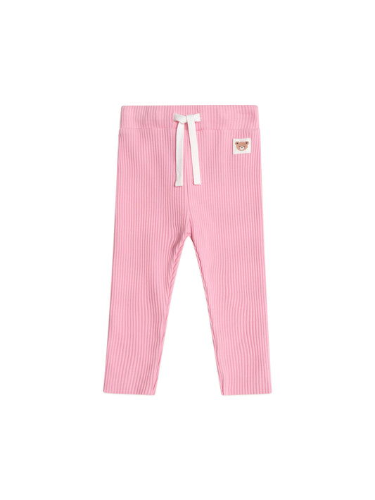 Hux Baby Pink Rib Leggings