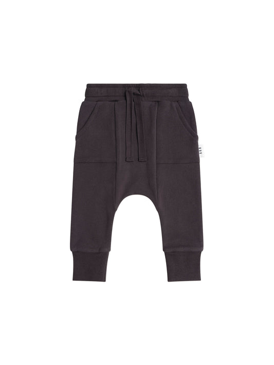 Hux Baby Slouchy Trackpants with Pockets || Black