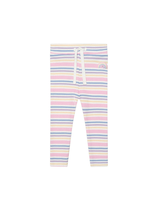 Hux Baby Rainbow Stripe Rib Legging