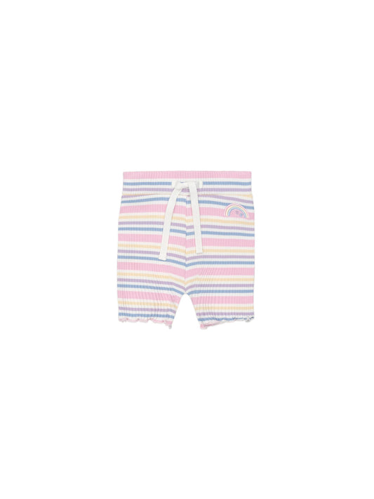 Hux Baby Rainbow Stripe Rib Short