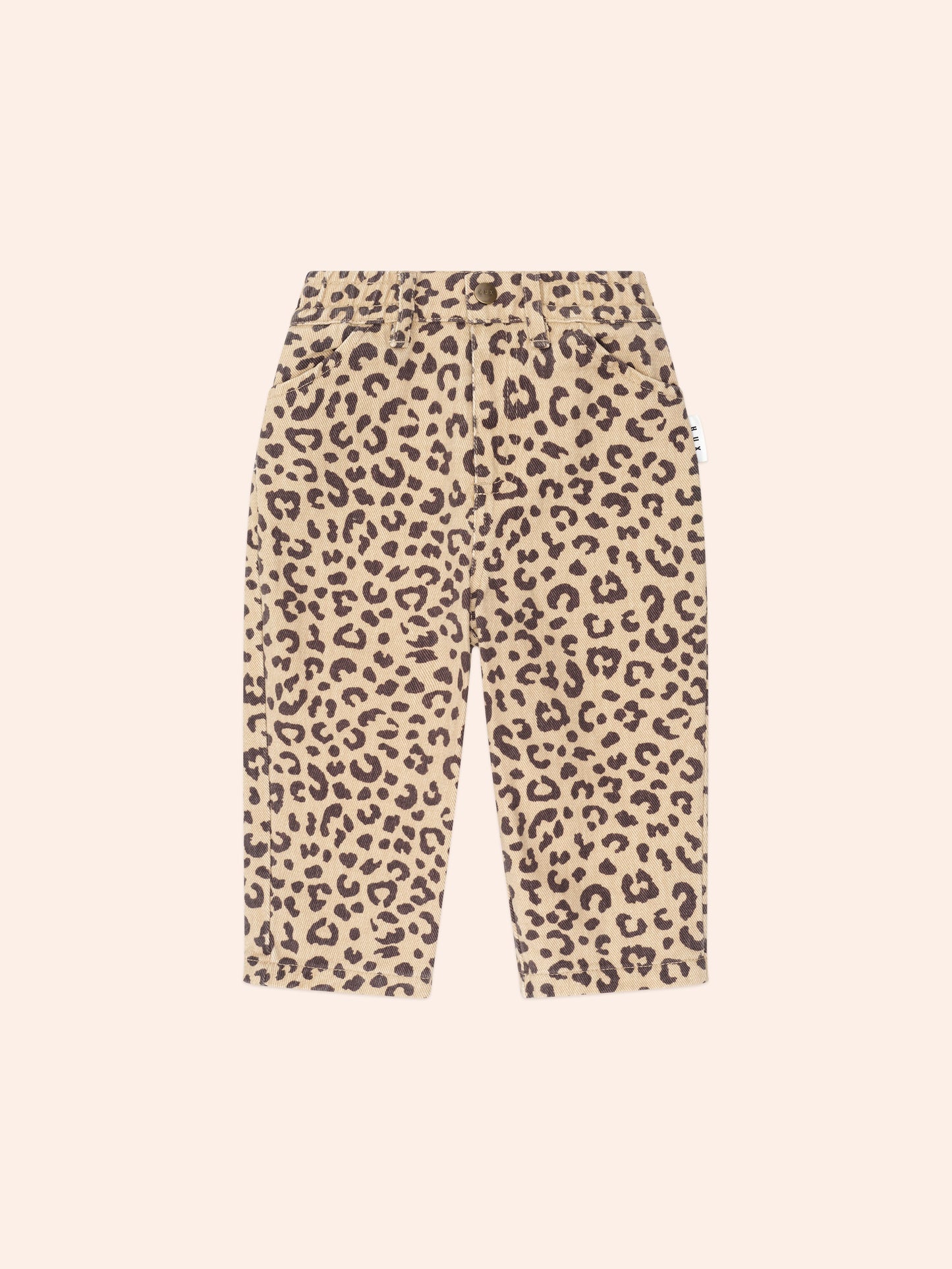 Hux Leopard Print Denim