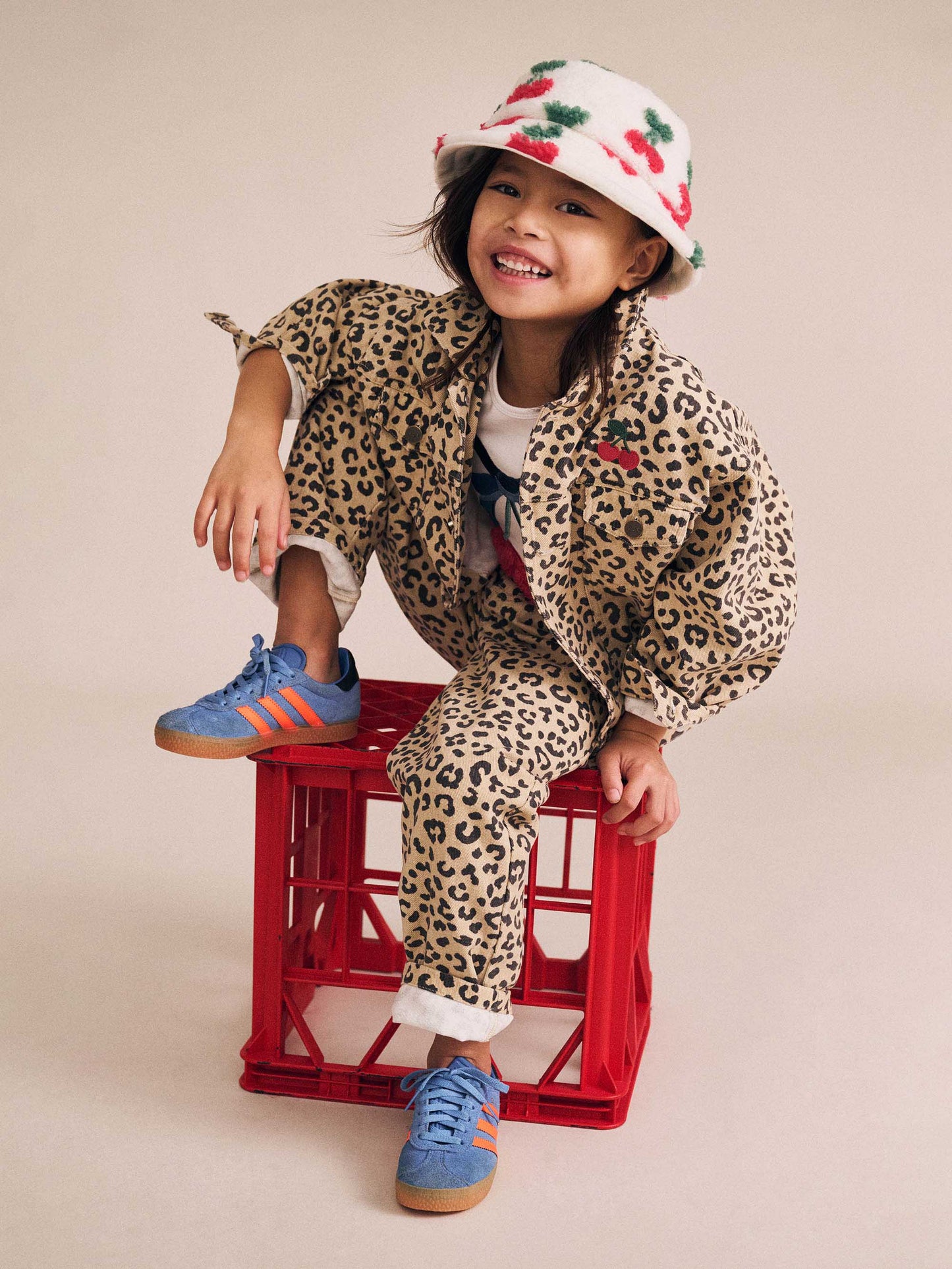 Hux Leopard Print Denim