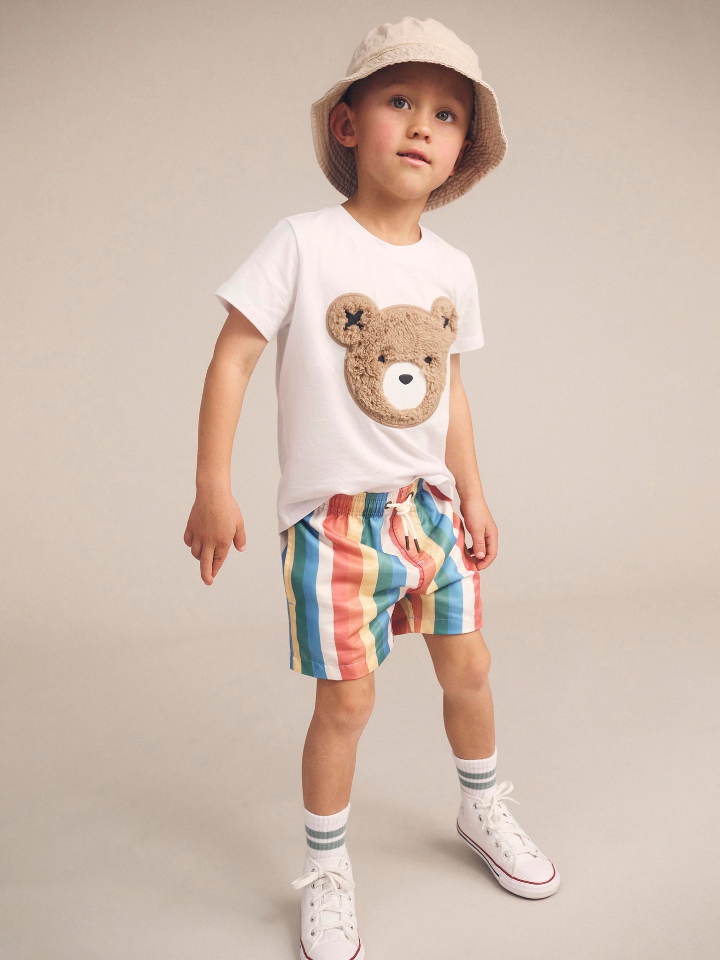 Hux Baby Rainbow Stripe Swim Short