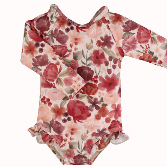 Current Tyed Ruffle Rashguard Suit || The Harper