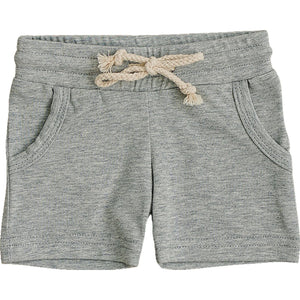 Heather Grey Cotton Pocket Shorts