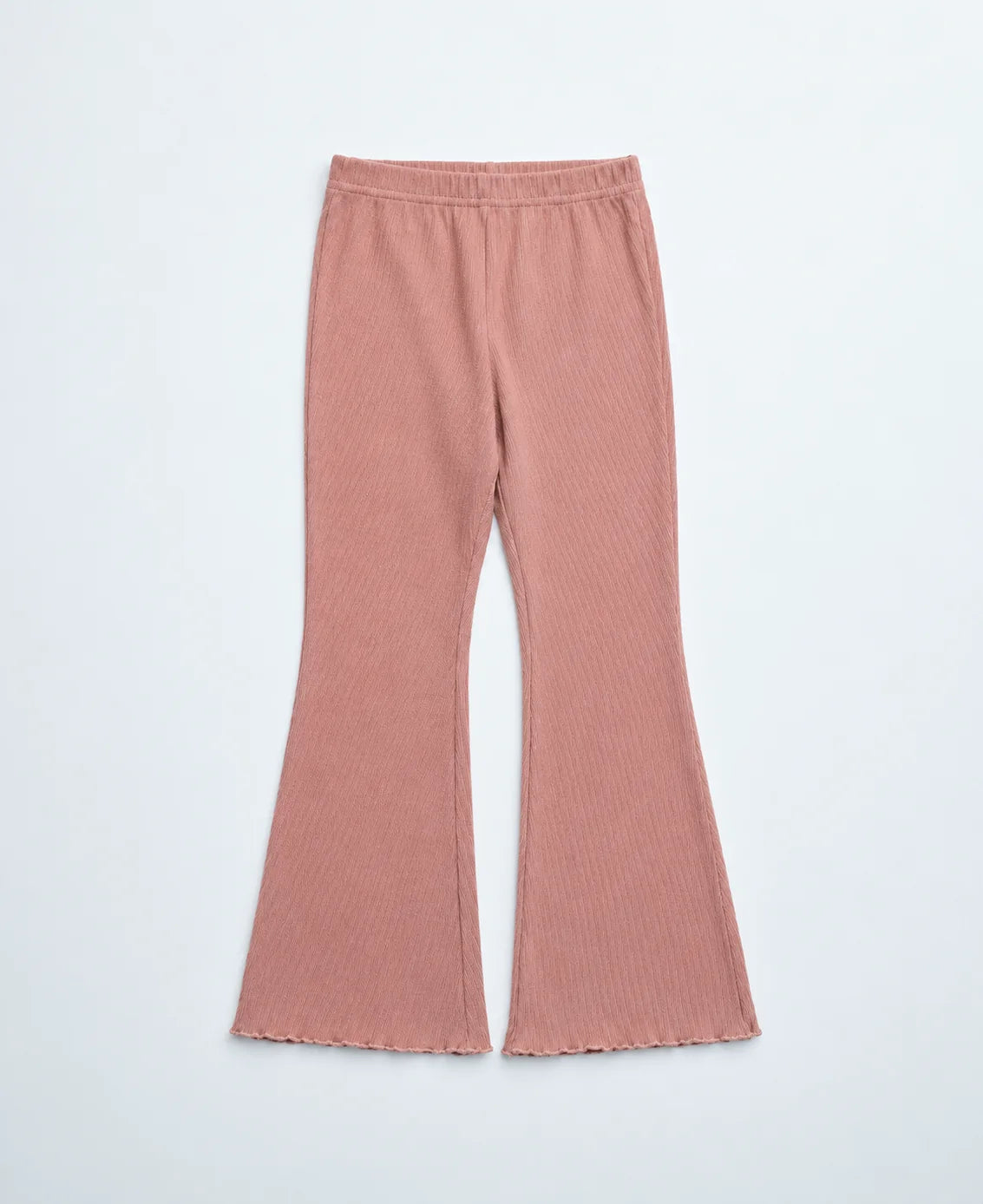 PRE-ORDER Little Bipsy Ribbed Flare Pant || Pink