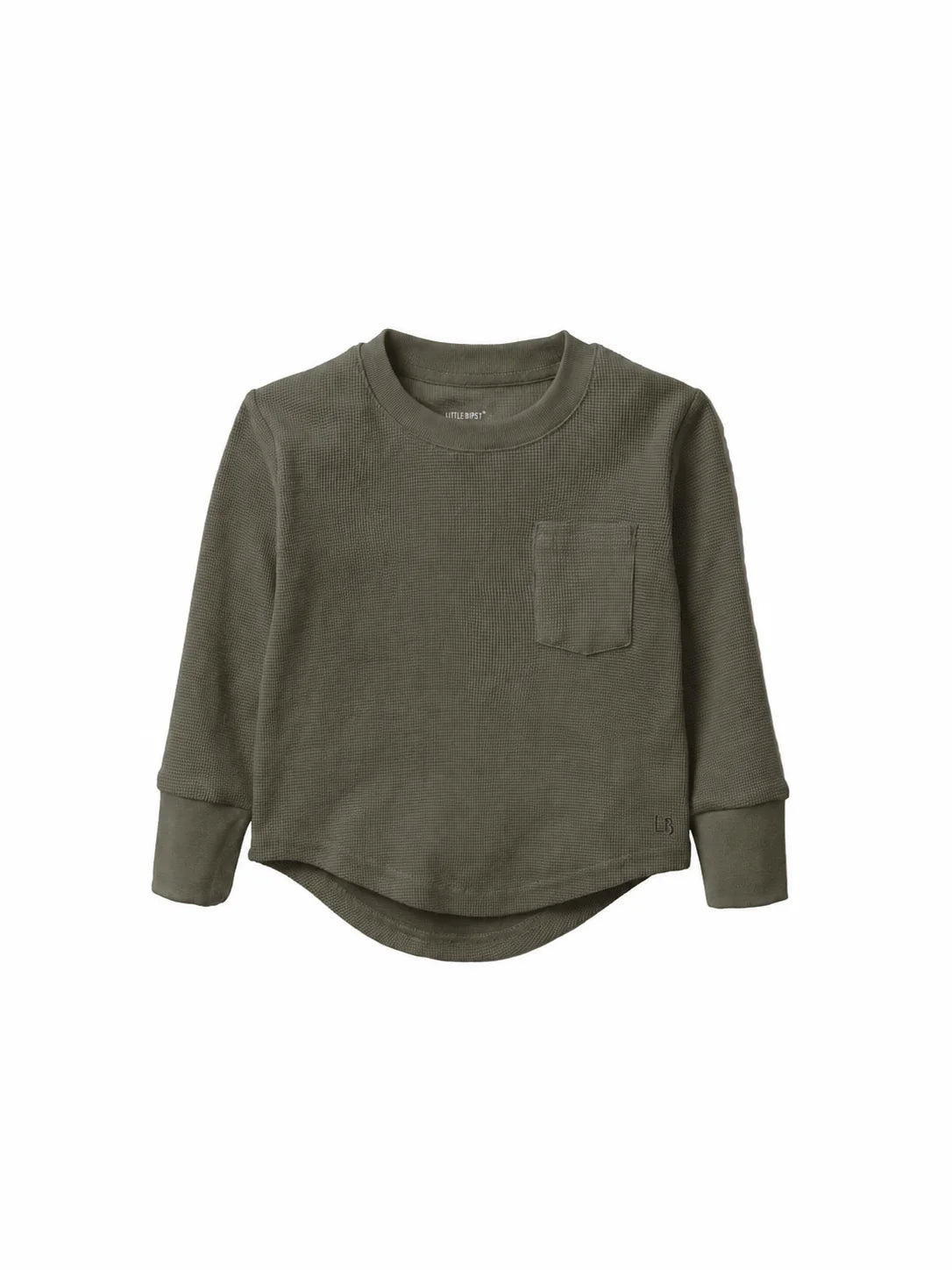 PRE-ORDER Little Bipsy Waffle Top || Green