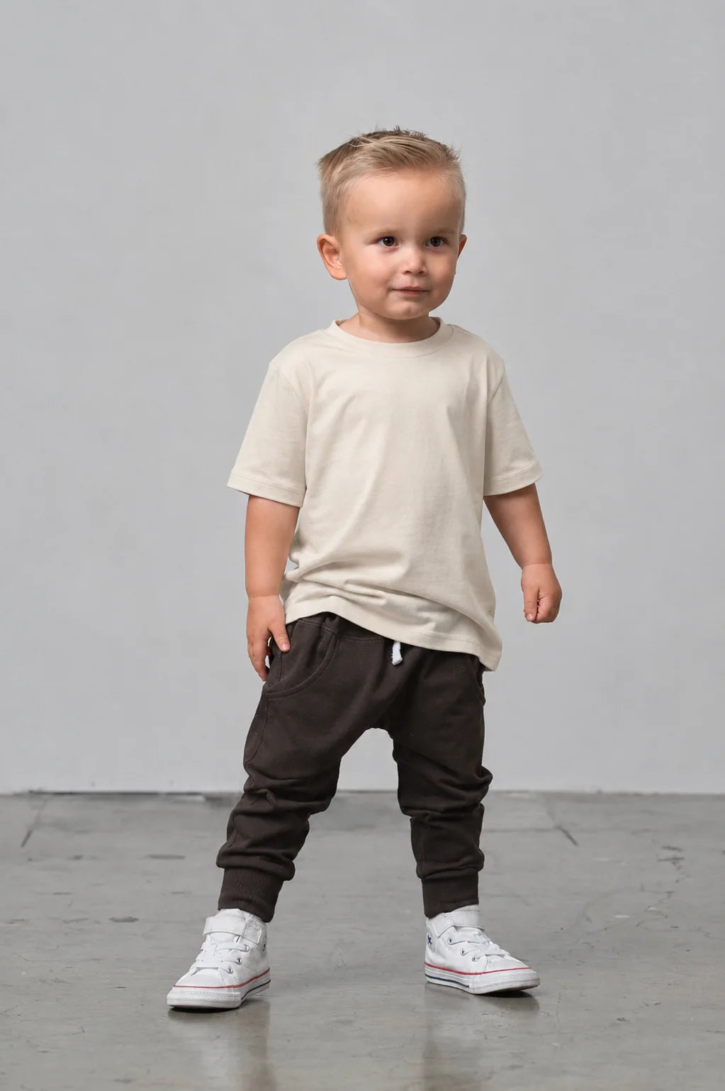 PRE-ORDER Little Bipsy Bamboo Tee || Cream